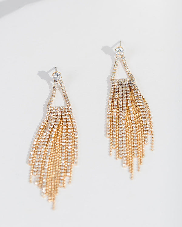 Colette by Colette Hayman Gold Frame Drop Earrings