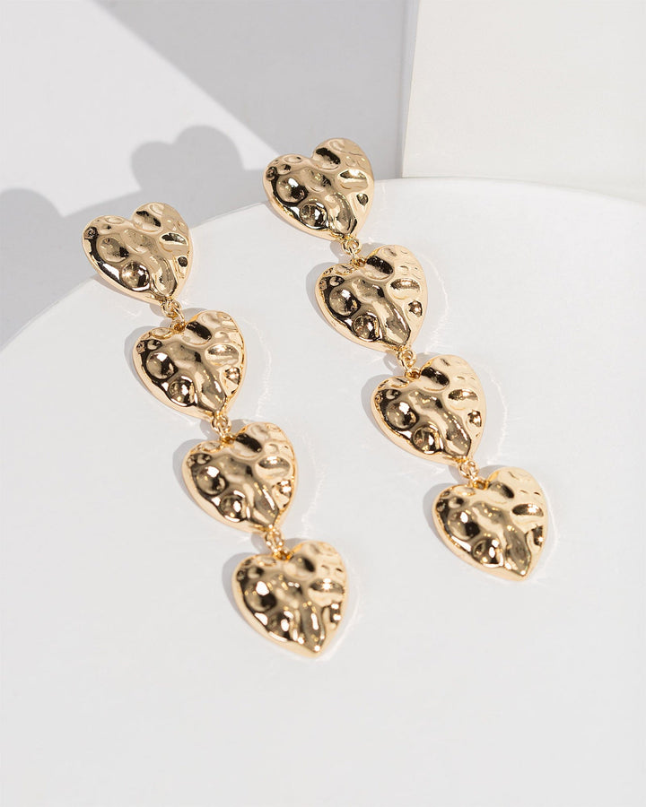 Colette by Colette Hayman Gold Heart Drop Earrings