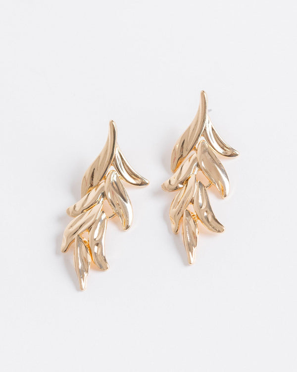 Colette by Colette Hayman Gold Leaf Vine Drop Earrings