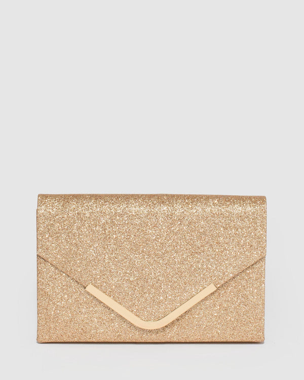 Colette by Colette Hayman Gold Lila Envelope Clutch Bag
