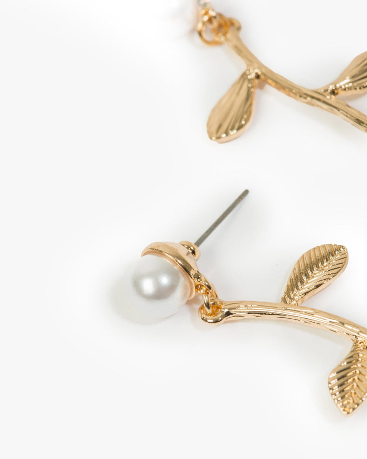 Colette by Colette Hayman Gold Metal Reversed Rose Earrings