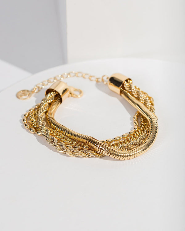 Colette by Colette Hayman Gold Multi Chain Bracelet