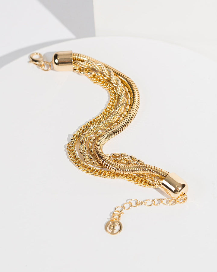 Colette by Colette Hayman Gold Multi Chain Bracelet