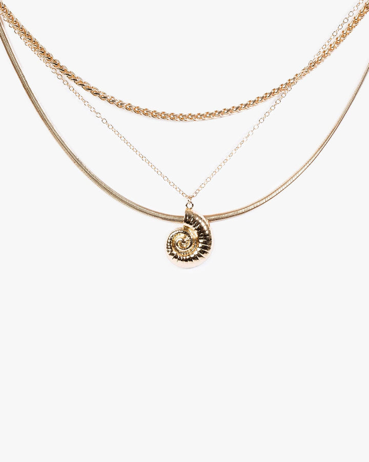 Colette by Colette Hayman Gold Multi Layer Beach Icon Necklace