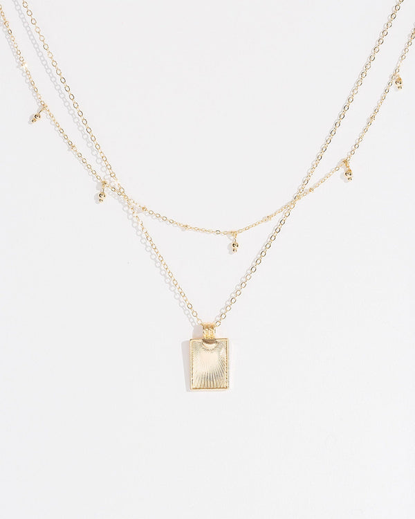 Colette by Colette Hayman Gold Multi Pack Lined Pendant Necklace