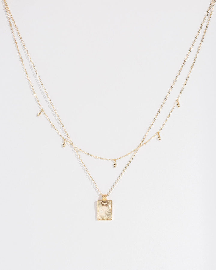 Colette by Colette Hayman Gold Multi Pack Lined Pendant Necklace