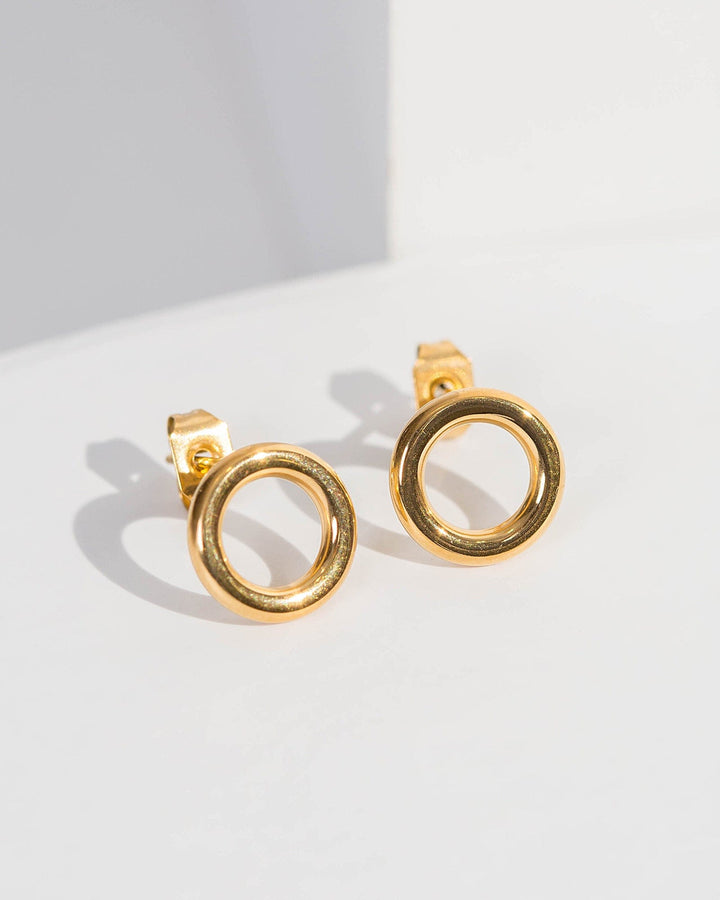 Colette by Colette Hayman Gold Open Circle Stud Earrings