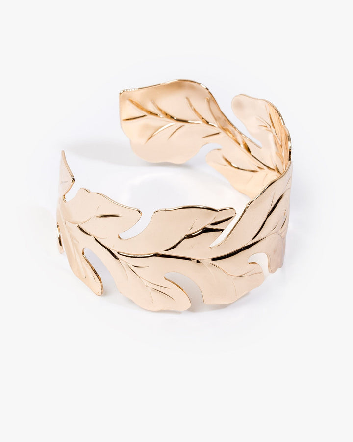 Colette by Colette Hayman Gold Organic Leaf Cuff Bracelet