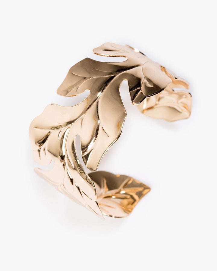 Colette by Colette Hayman Gold Organic Leaf Cuff Bracelet