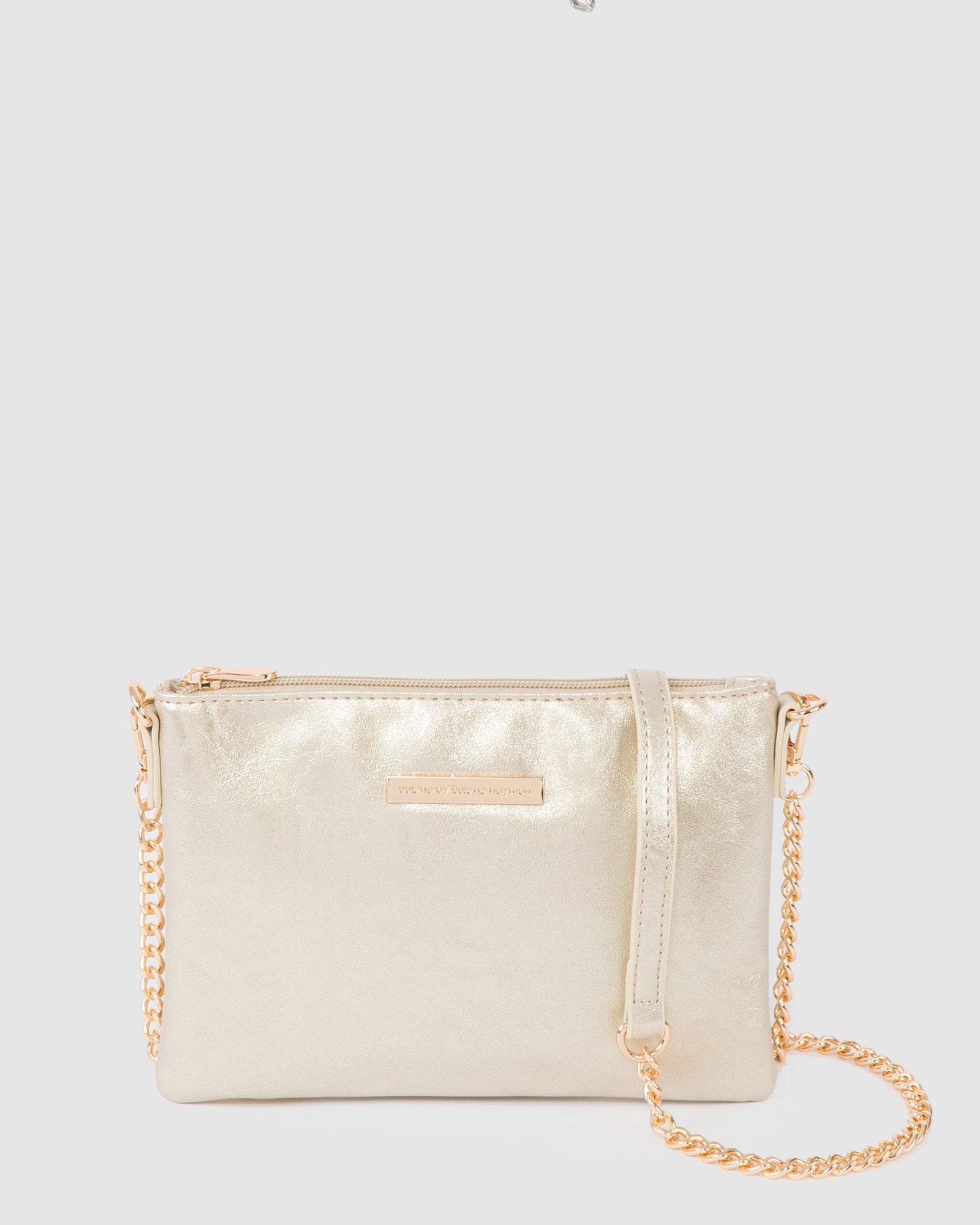 Gold Peta Wristlet Clutch Bag colette hayman - Main Image
