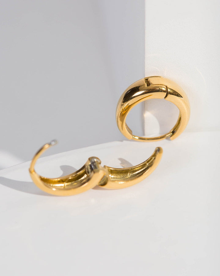 Colette by Colette Hayman Gold Small Clip Hoop Earrings