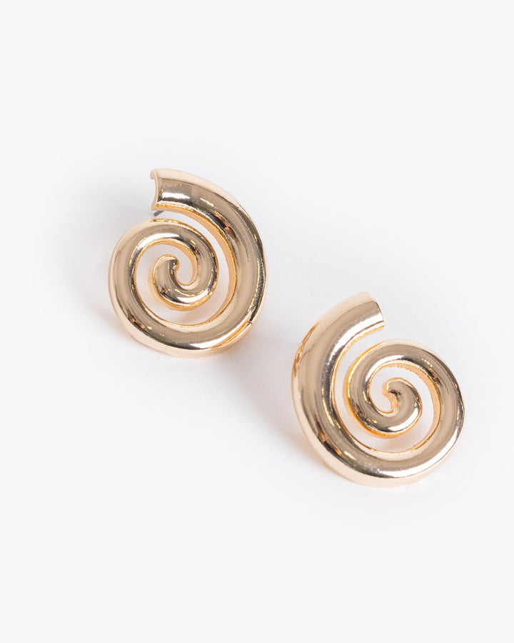 Colette by Colette Hayman Gold Spiral Stud Earrings