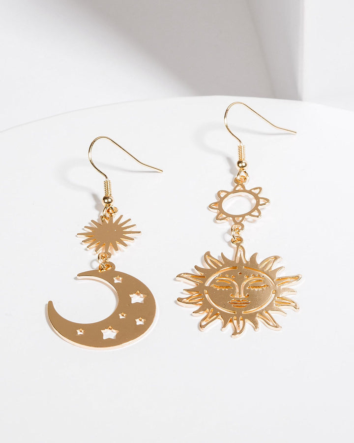 Colette by Colette Hayman Gold Sun & Moon Drop Earrings