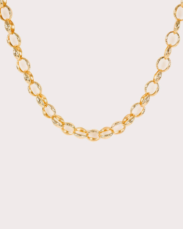 Colette by Colette Hayman Gold Textured Chunky Chain Necklace