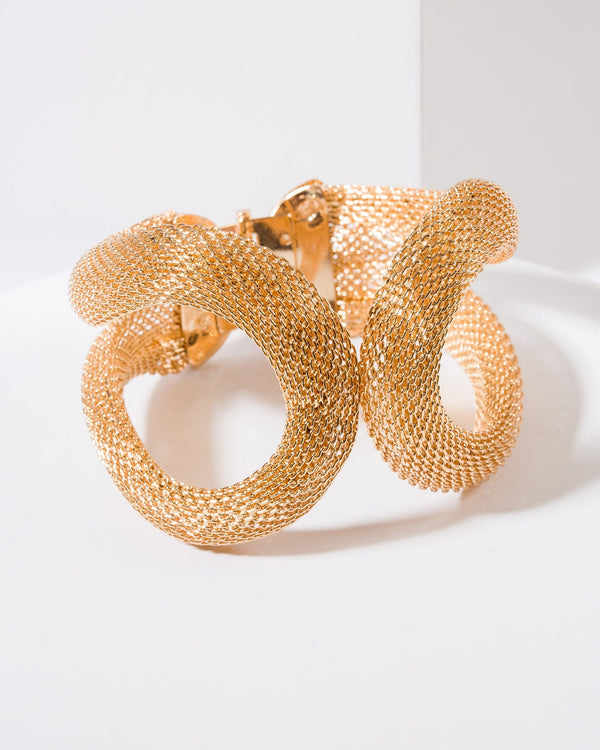 Colette by Colette Hayman Gold Textured Loop Bangle