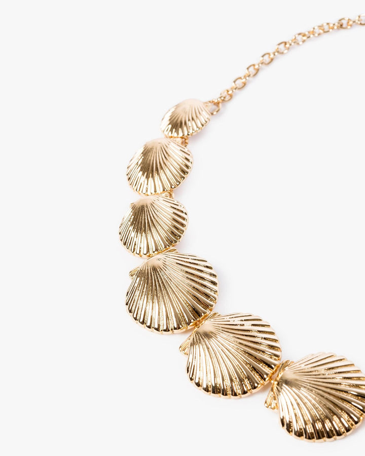 Colette by Colette Hayman Gold Textured Sea Motif Necklace