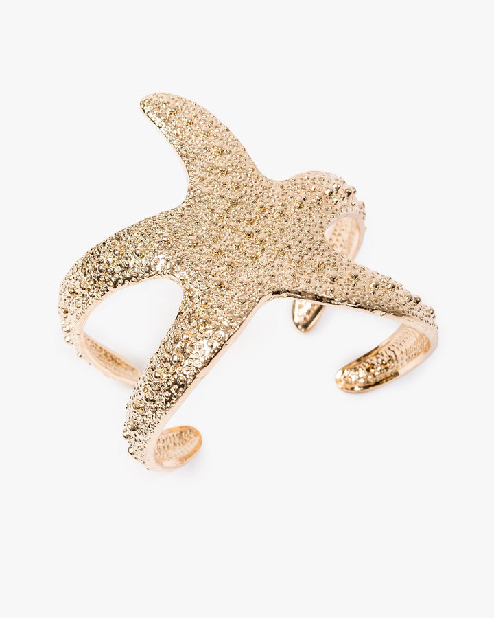 Colette by Colette Hayman Gold Textured Star Fish Cuff Bracelet