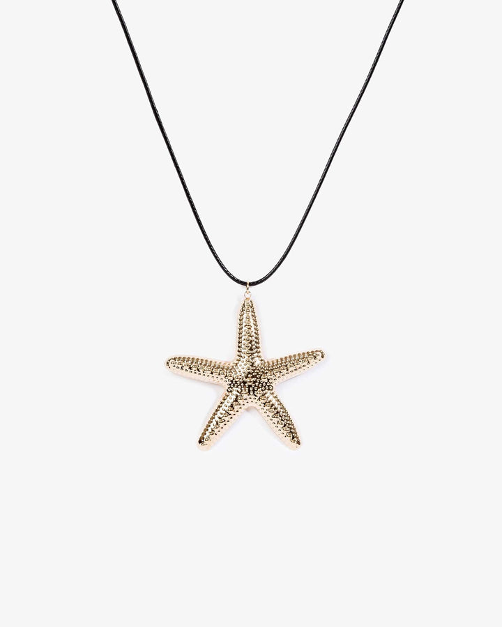Colette by Colette Hayman Gold Textured Starfish Motif Necklace