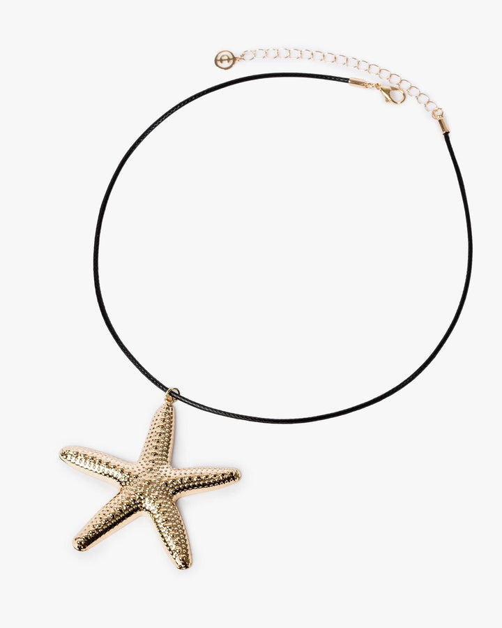 Colette by Colette Hayman Gold Textured Starfish Motif Necklace