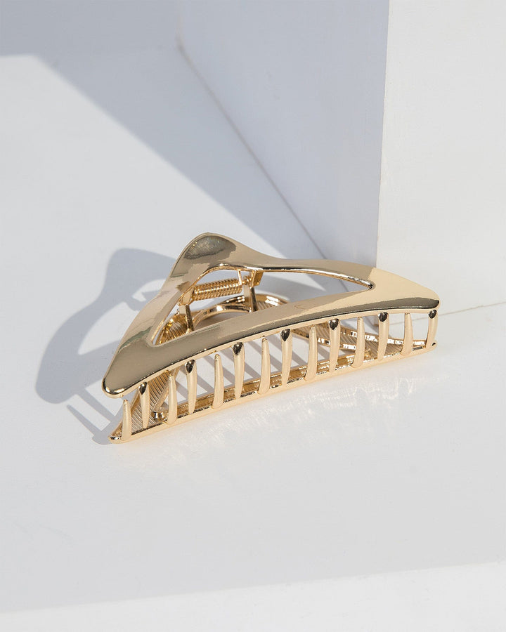 Colette by Colette Hayman Gold Triangle Metal Hair Claw Clip