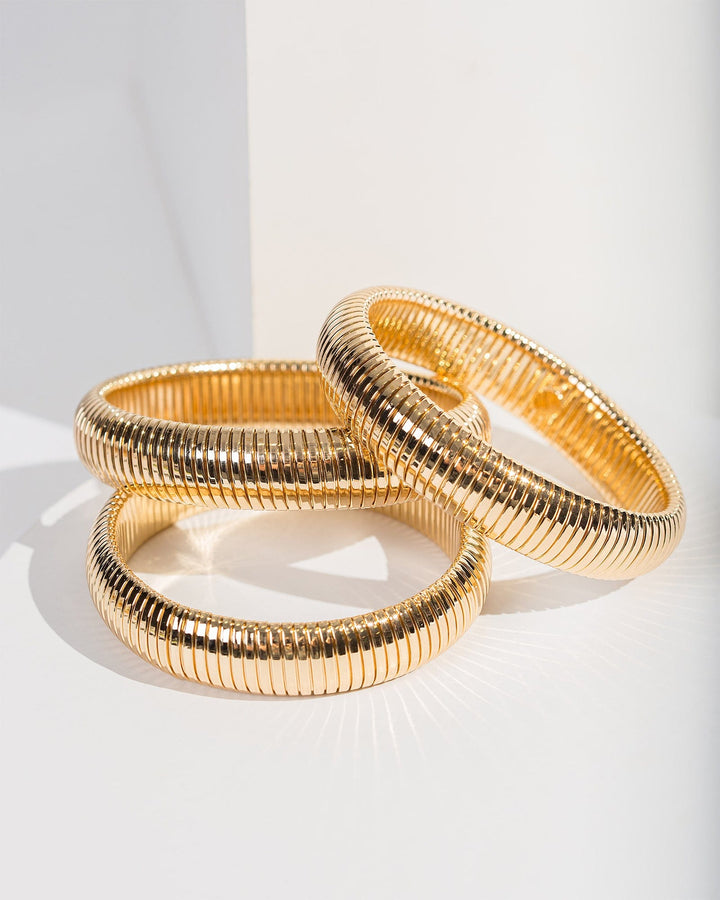 Colette by Colette Hayman Gold Ultra Chunky Bracelet Pack