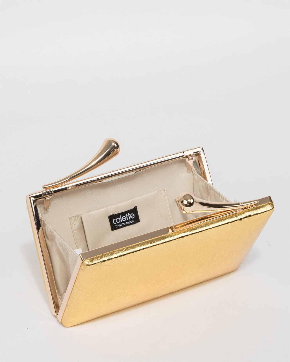 Gold Vienna Hardware Clutch Bag - Main Image