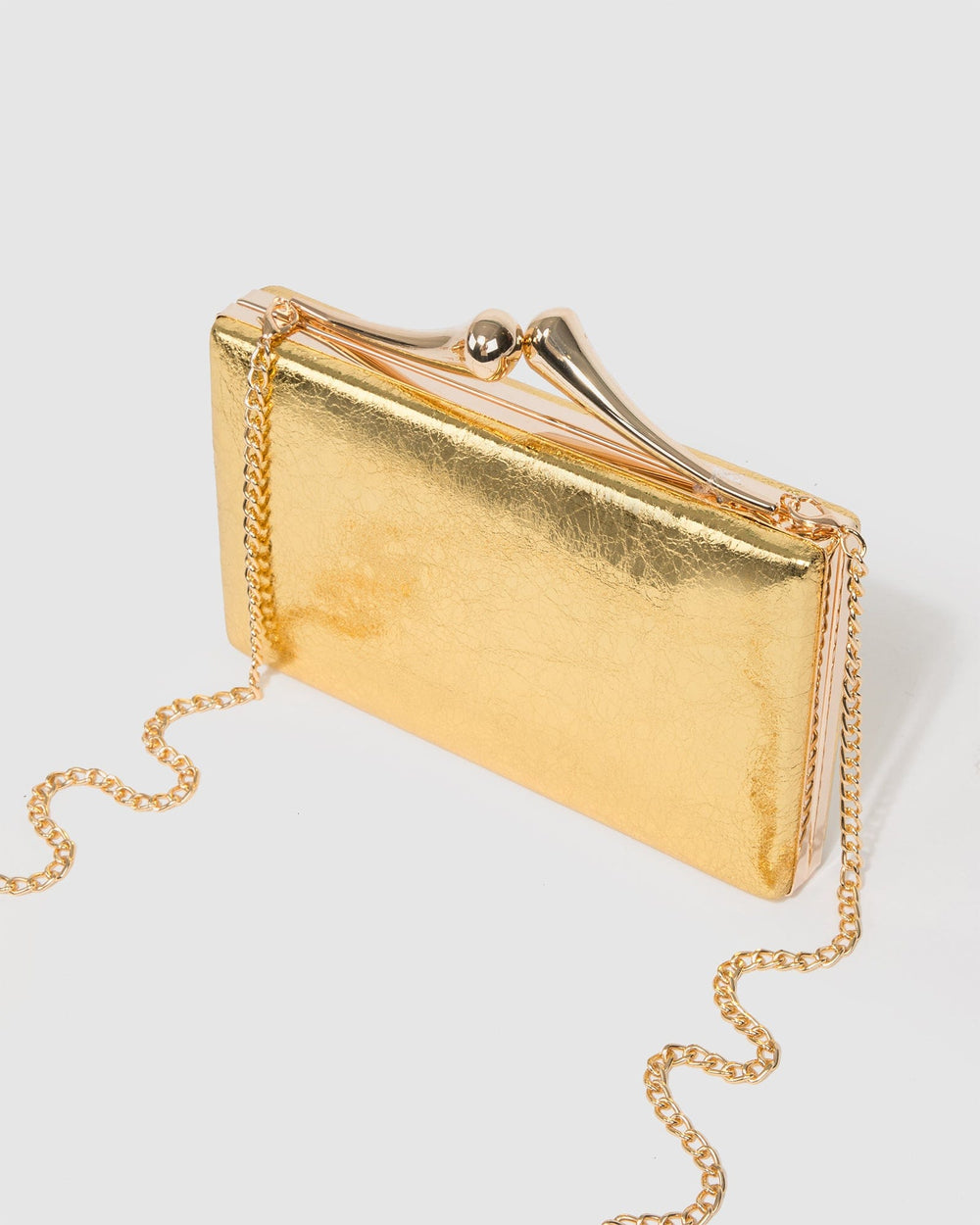Gold Vienna Hardware Clutch Bag - Main Image