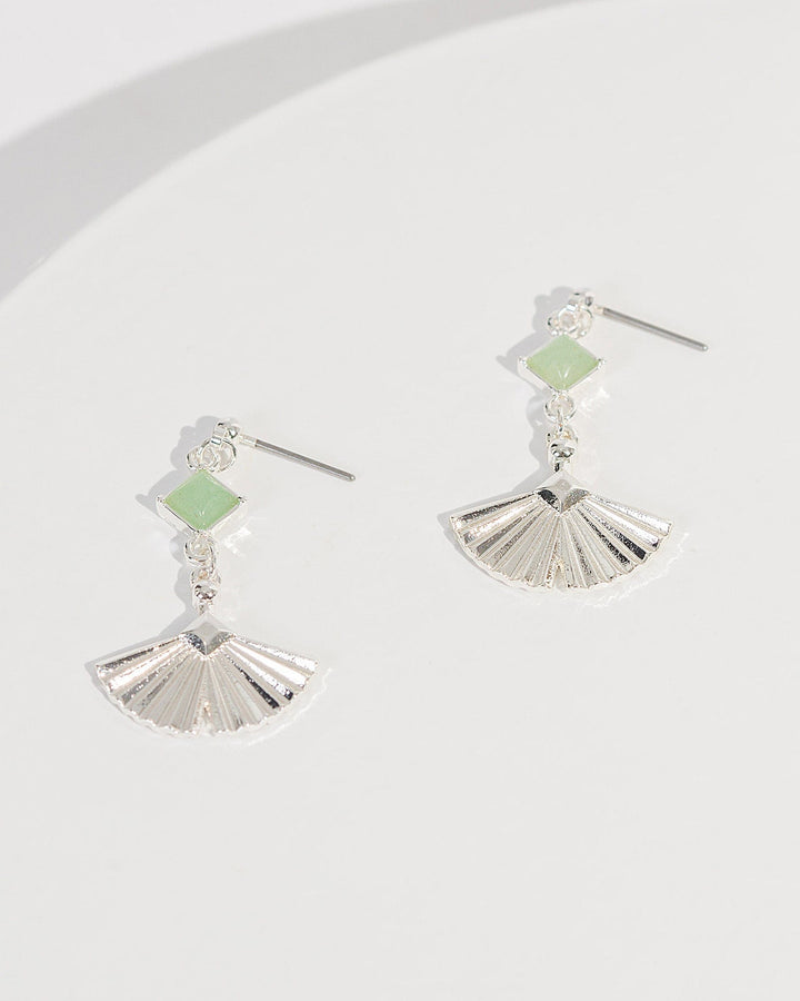 Colette by Colette Hayman Green Fan Chain Drop Earrings