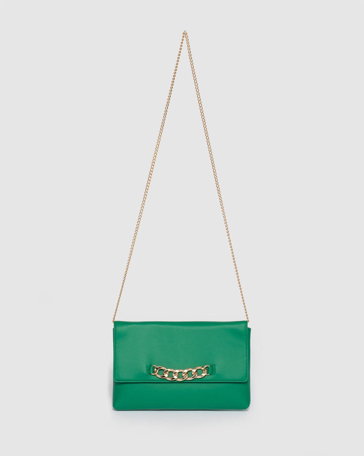 Colette by Colette Hayman Green Lavanya Fold Over Clutch Bag