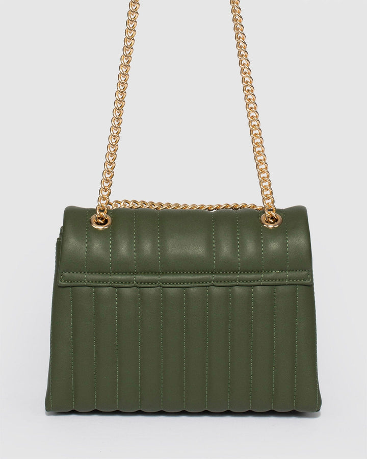 Green Malia Quilt Crossbody Bag Online Colette Hayman colette by