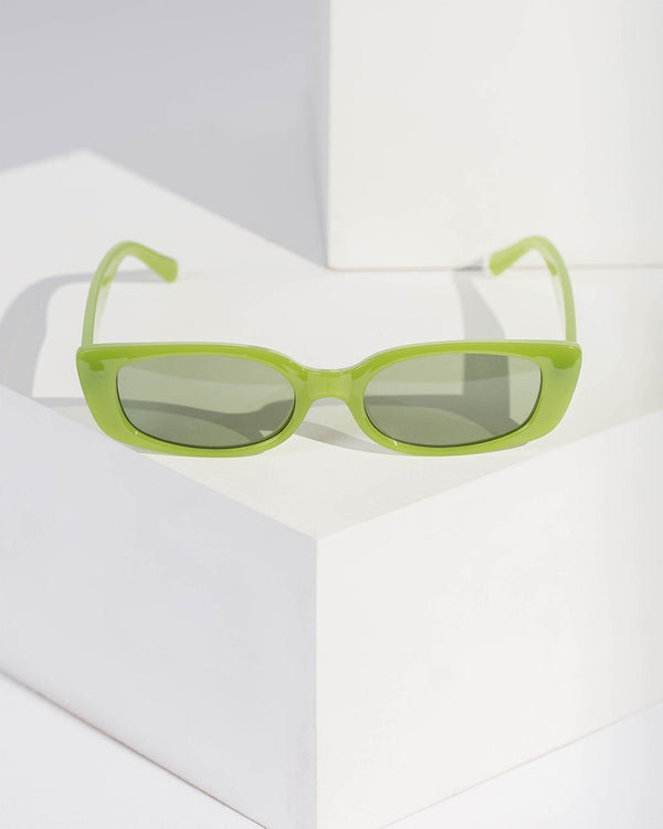 Colette by Colette Hayman Green Slimline Sunglasses