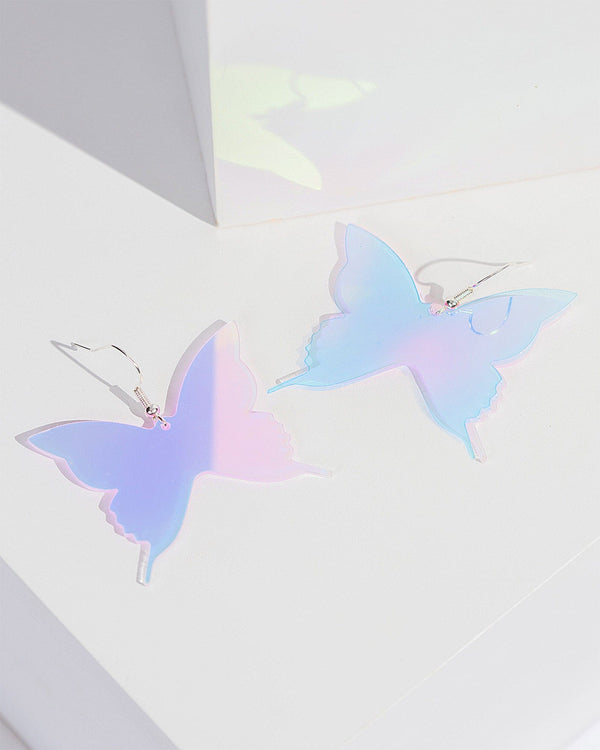 Colette by Colette Hayman Holographic Butterfly Holographic Earrings
