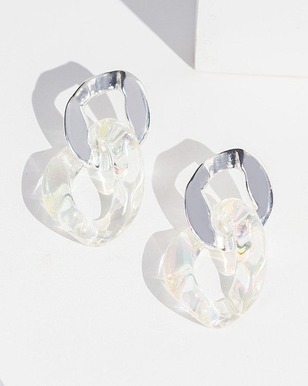 Colette by Colette Hayman Holographic Chain Earrings
