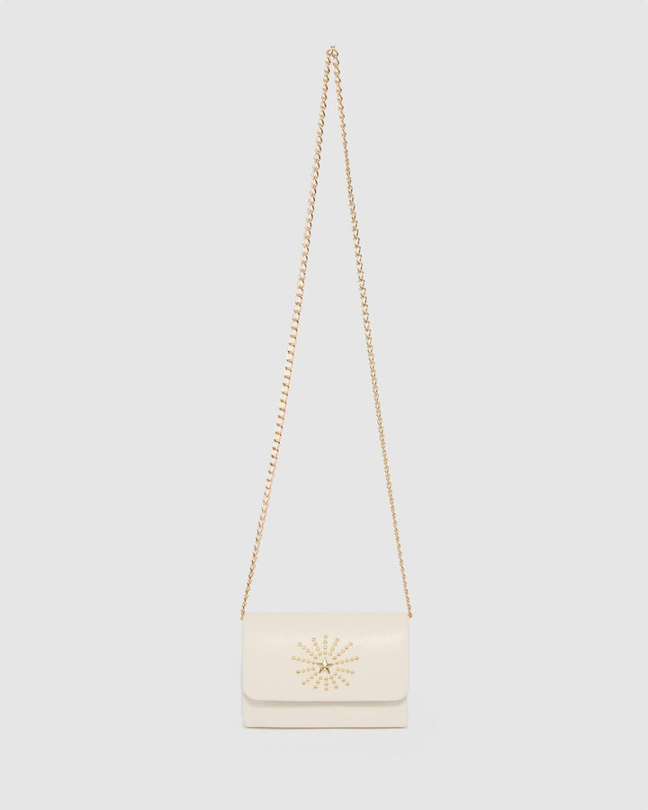 Colette by Colette Hayman Ivory Arabella Chain Clutch Bag