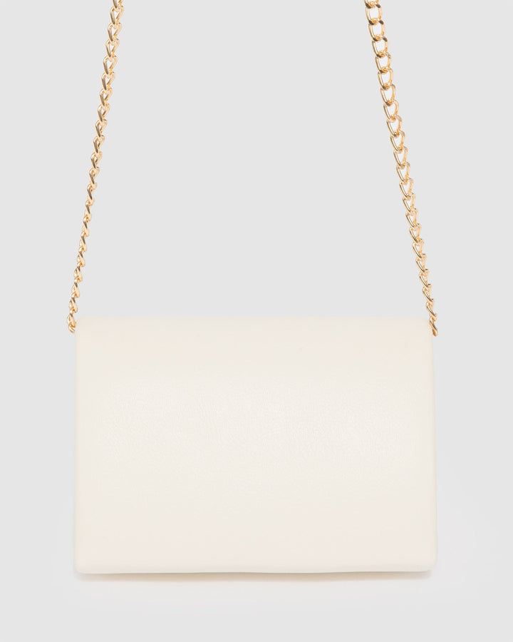 Colette by Colette Hayman Ivory Arabella Chain Clutch Bag