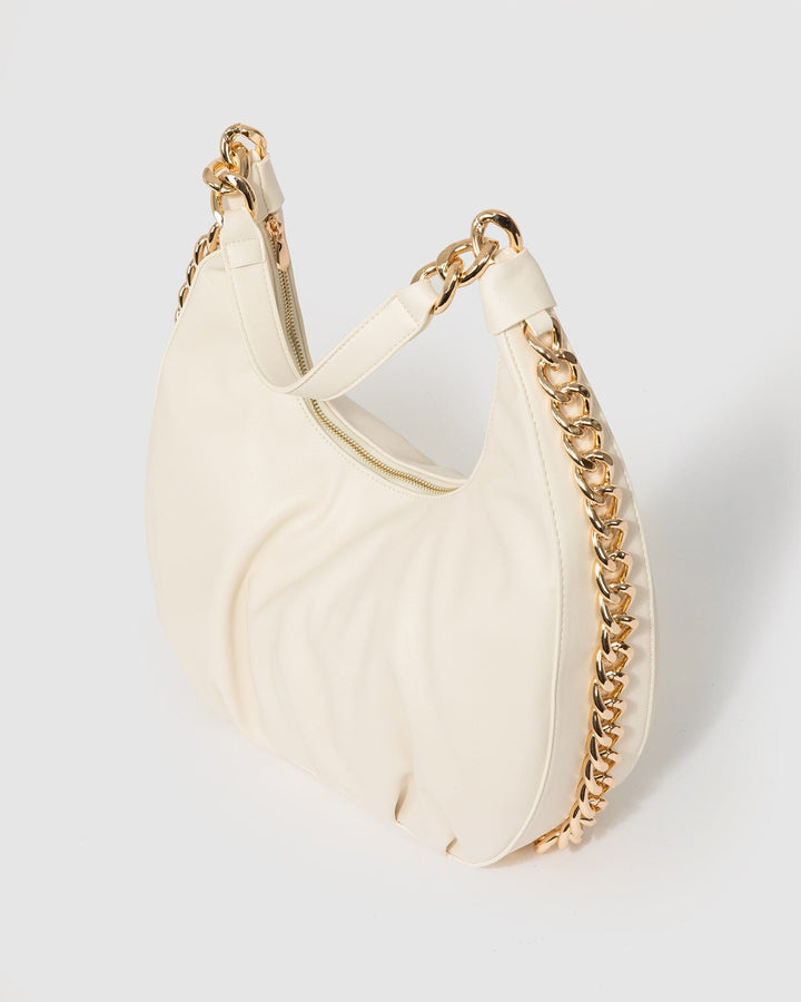 Colette by Colette Hayman Ivory Becky Chain Shoulder Bag
