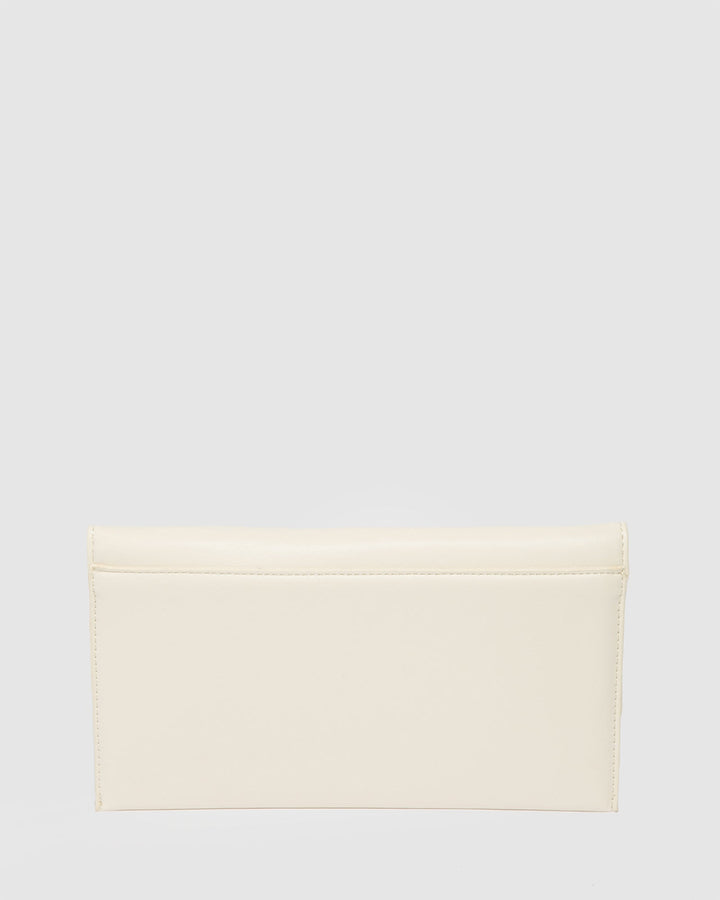 Colette by Colette Hayman Ivory Dani Envelope Clutch Bag