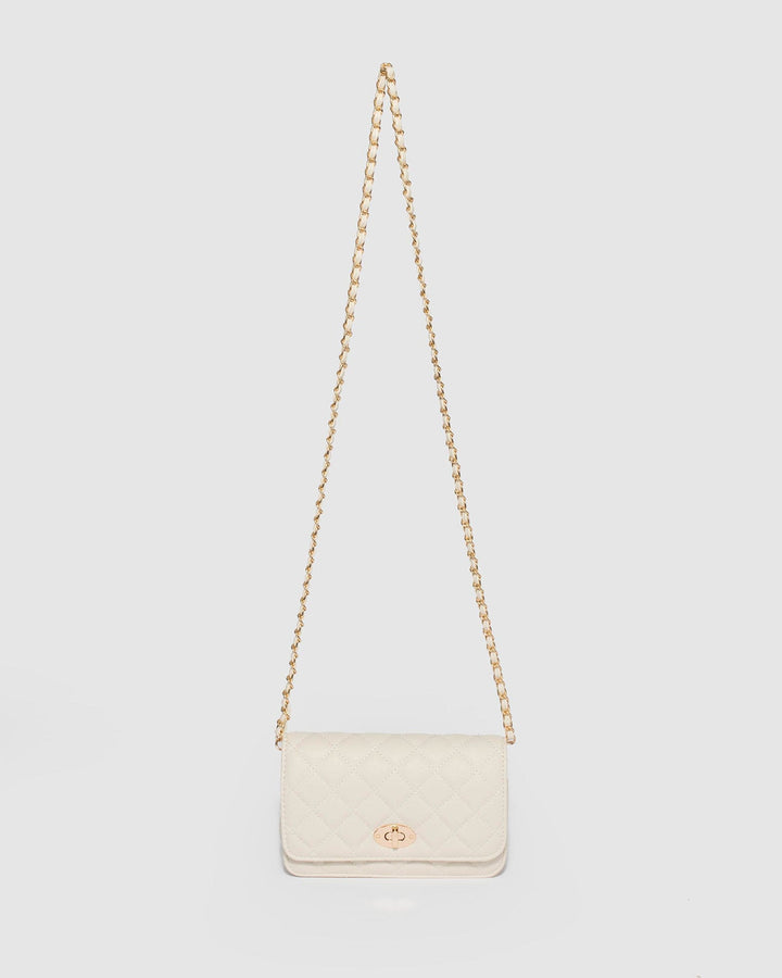 Colette by Colette Hayman Ivory Eboni Quilted Crossbody Bag