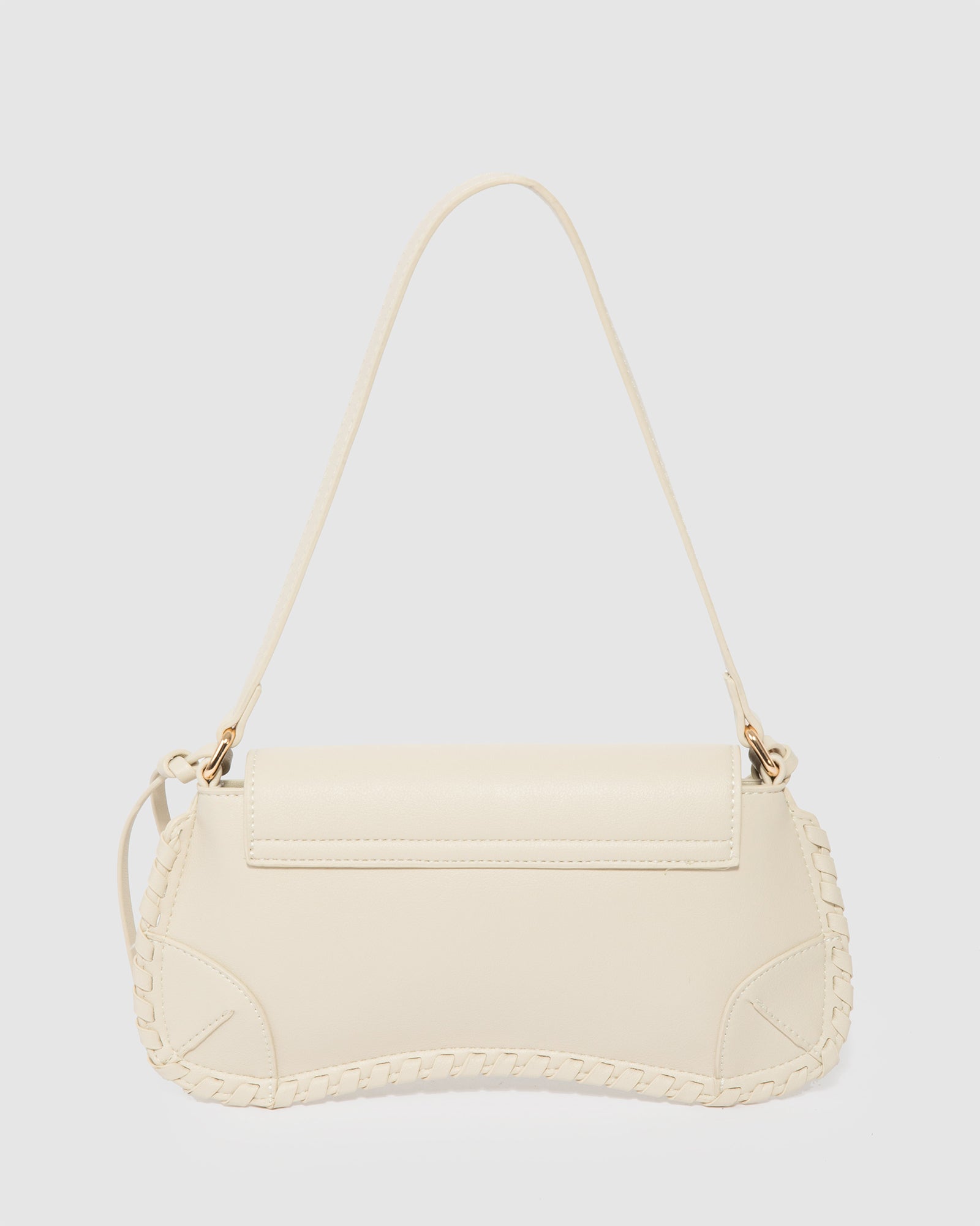 Ivory Pia Curved Shoulder Bag | colette hayman