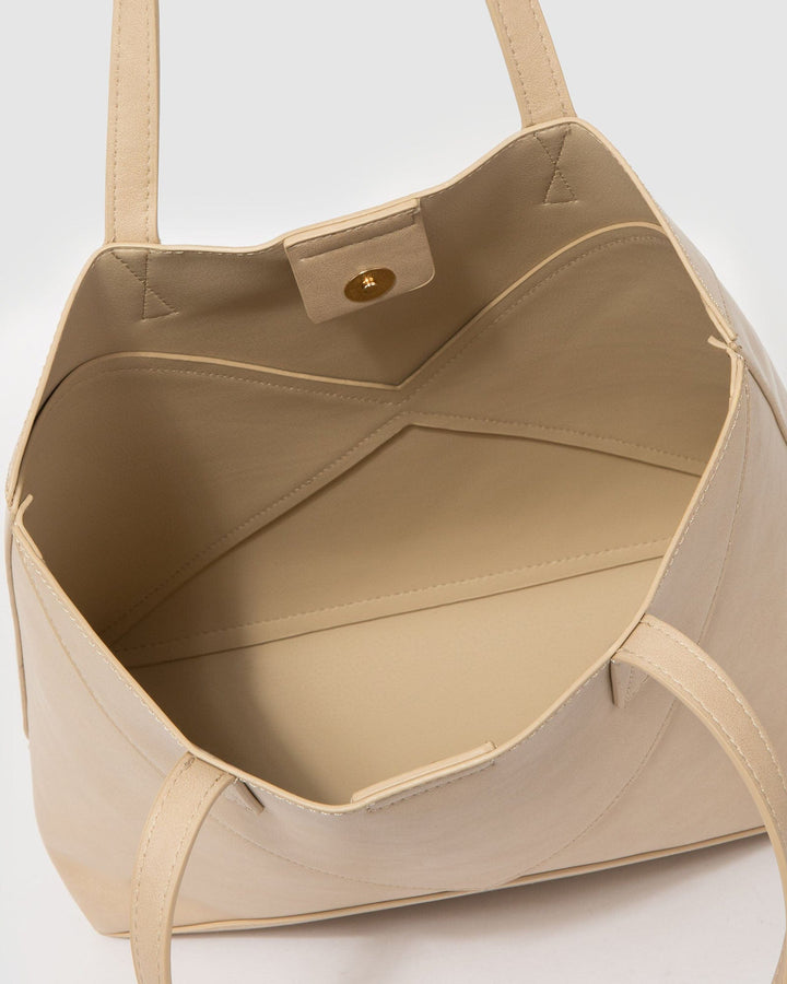 Colette by Colette Hayman Ivory Selena  Panel Tote Bag