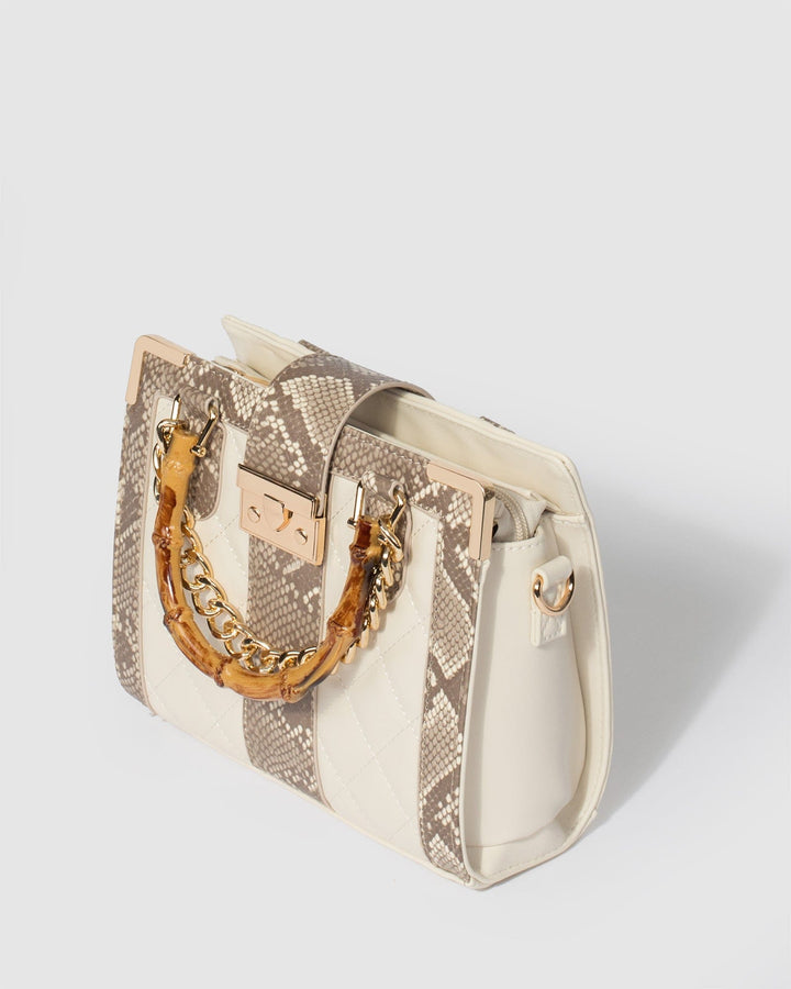 Colette by Colette Hayman Ivory Sia Bamboo Handle Mini Bag