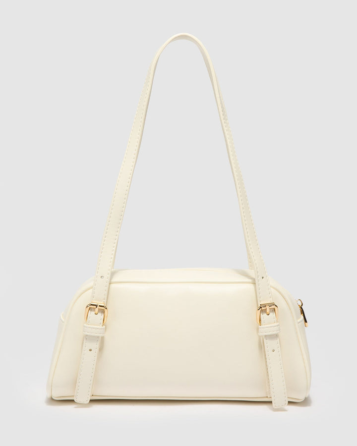Colette by Colette Hayman Ivory Zoe Buckle Shoulder Bag