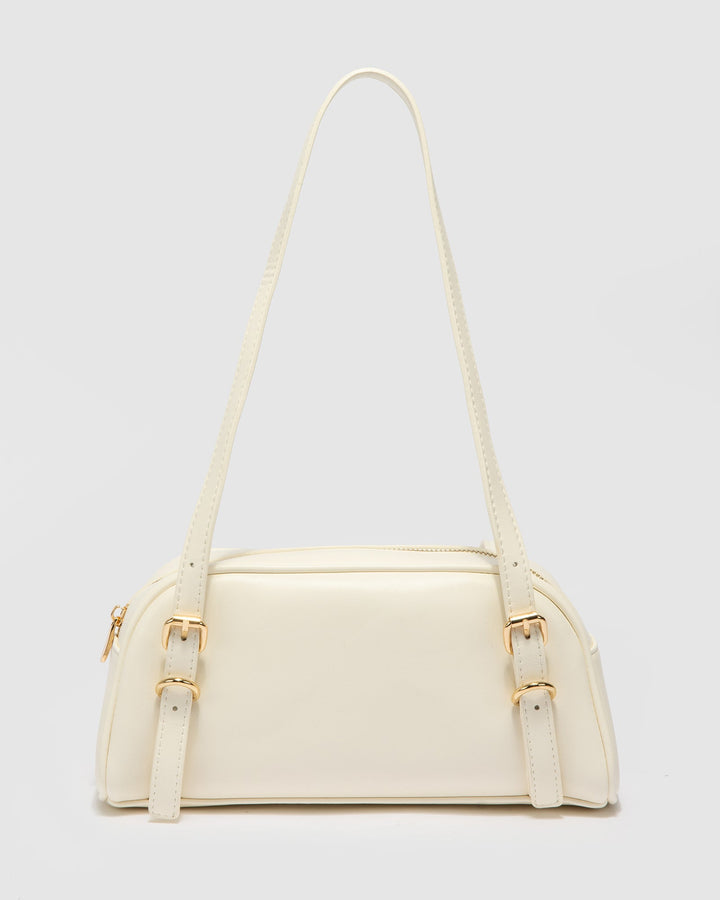 Colette by Colette Hayman Ivory Zoe Buckle Shoulder Bag