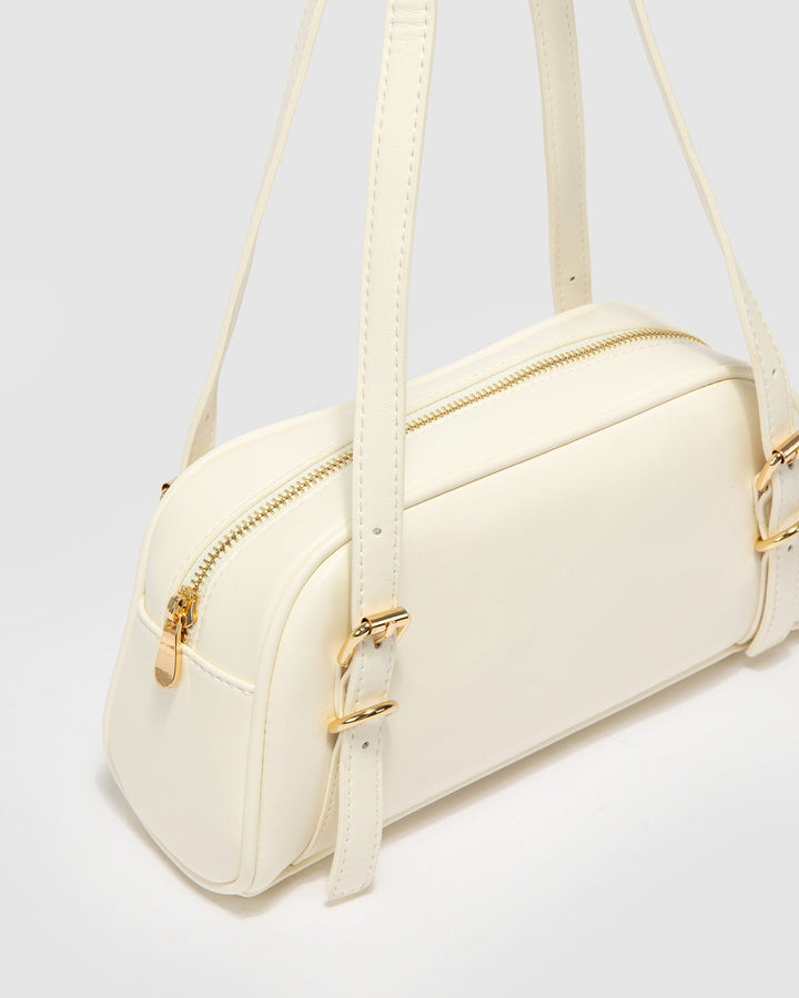 Colette by Colette Hayman Ivory Zoe Buckle Shoulder Bag