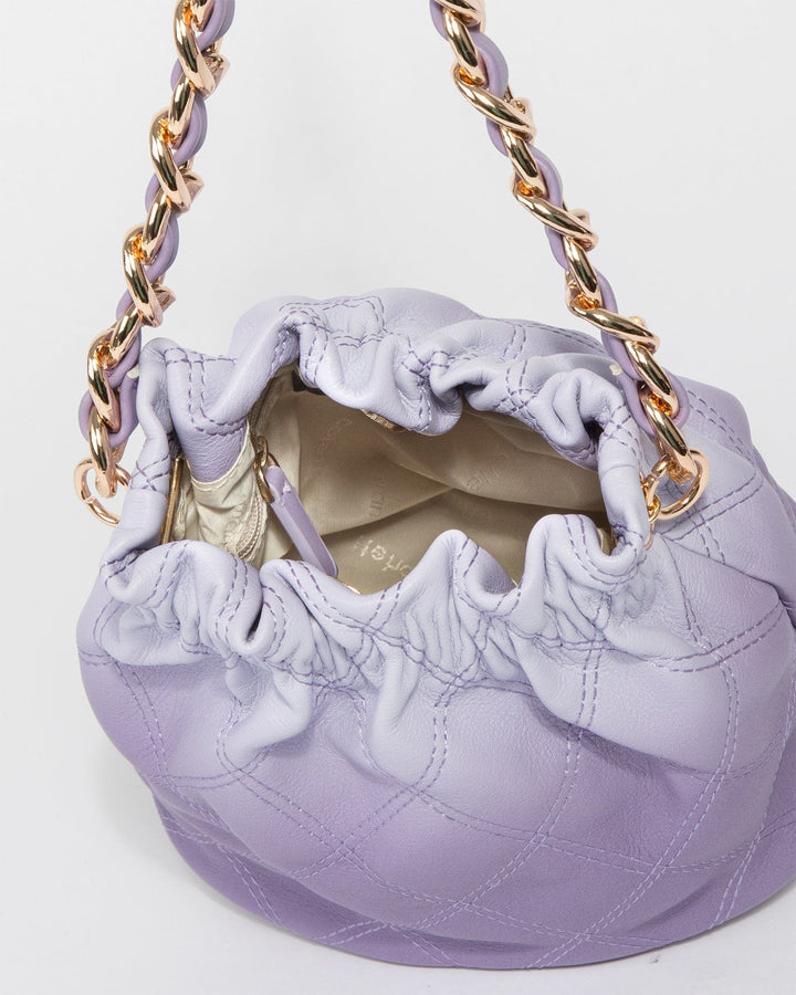 Colette by Colette Hayman Lilac Pippa Chain Handle Bucket Bag