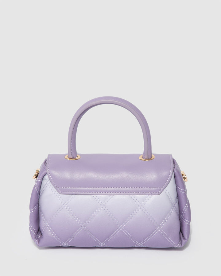 Colette by Colette Hayman Lilac Tilly Quilted Top Handle Bag