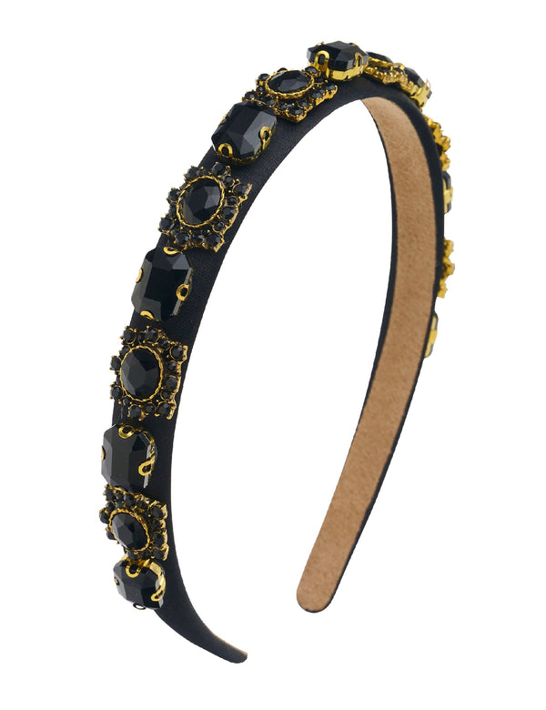 JEWEL BOX STONE NARROW HEADBAND