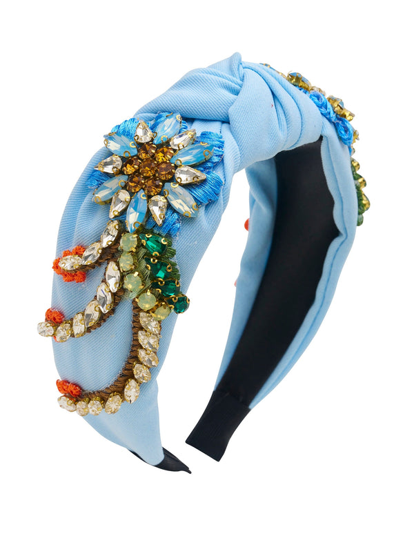 BOTANTICAL KNOT SIDE HEADBAND