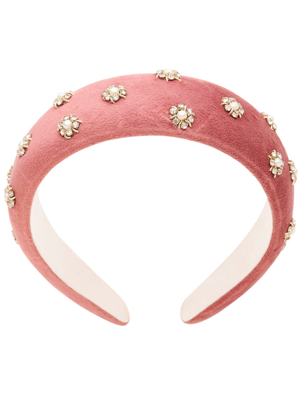BAROQUE PADDED VELVET HEADBAND