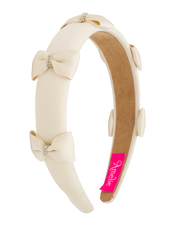 MINI BOWS AND STONES HEADBAND